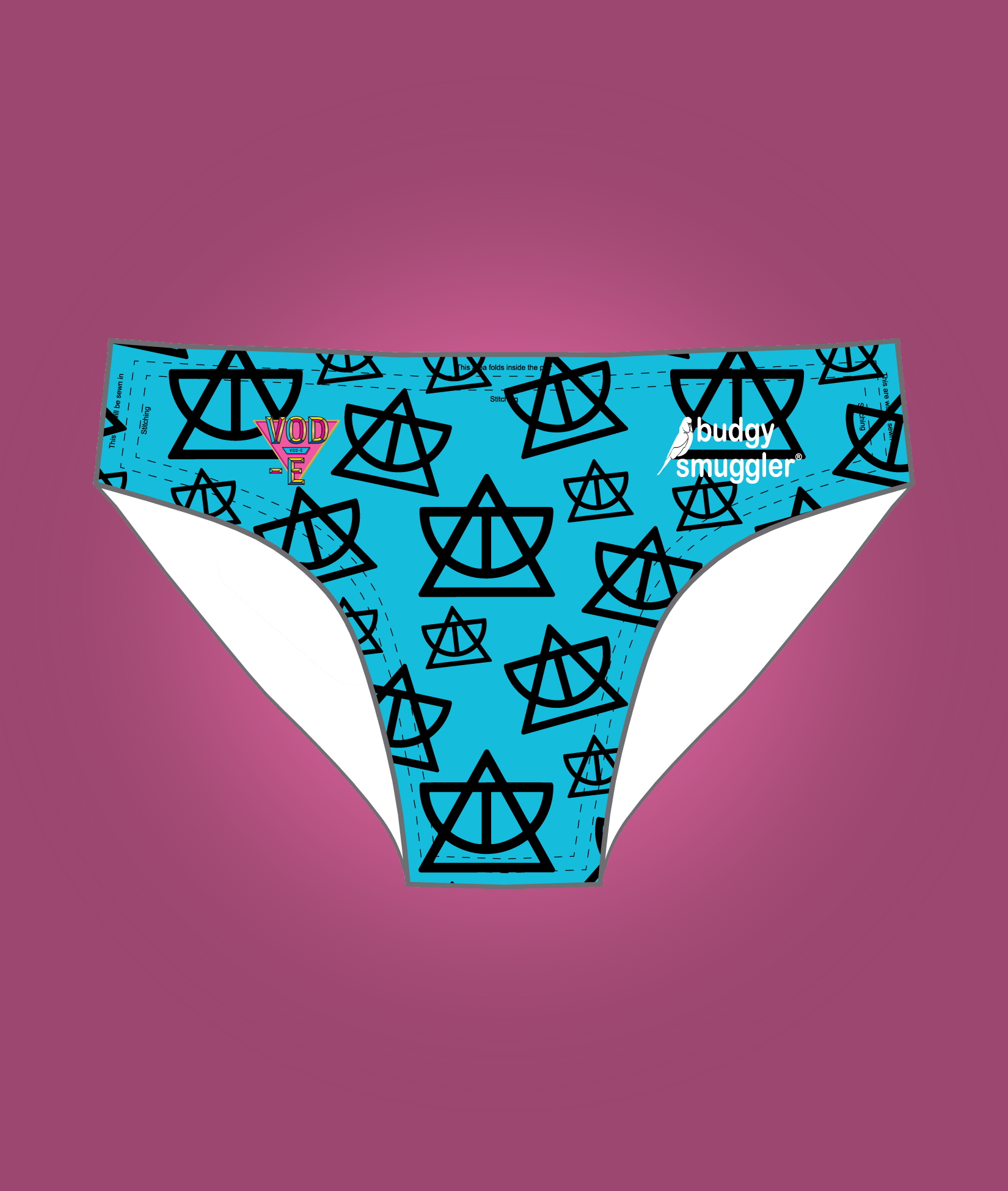 Budgy Smuggler Blue Logos