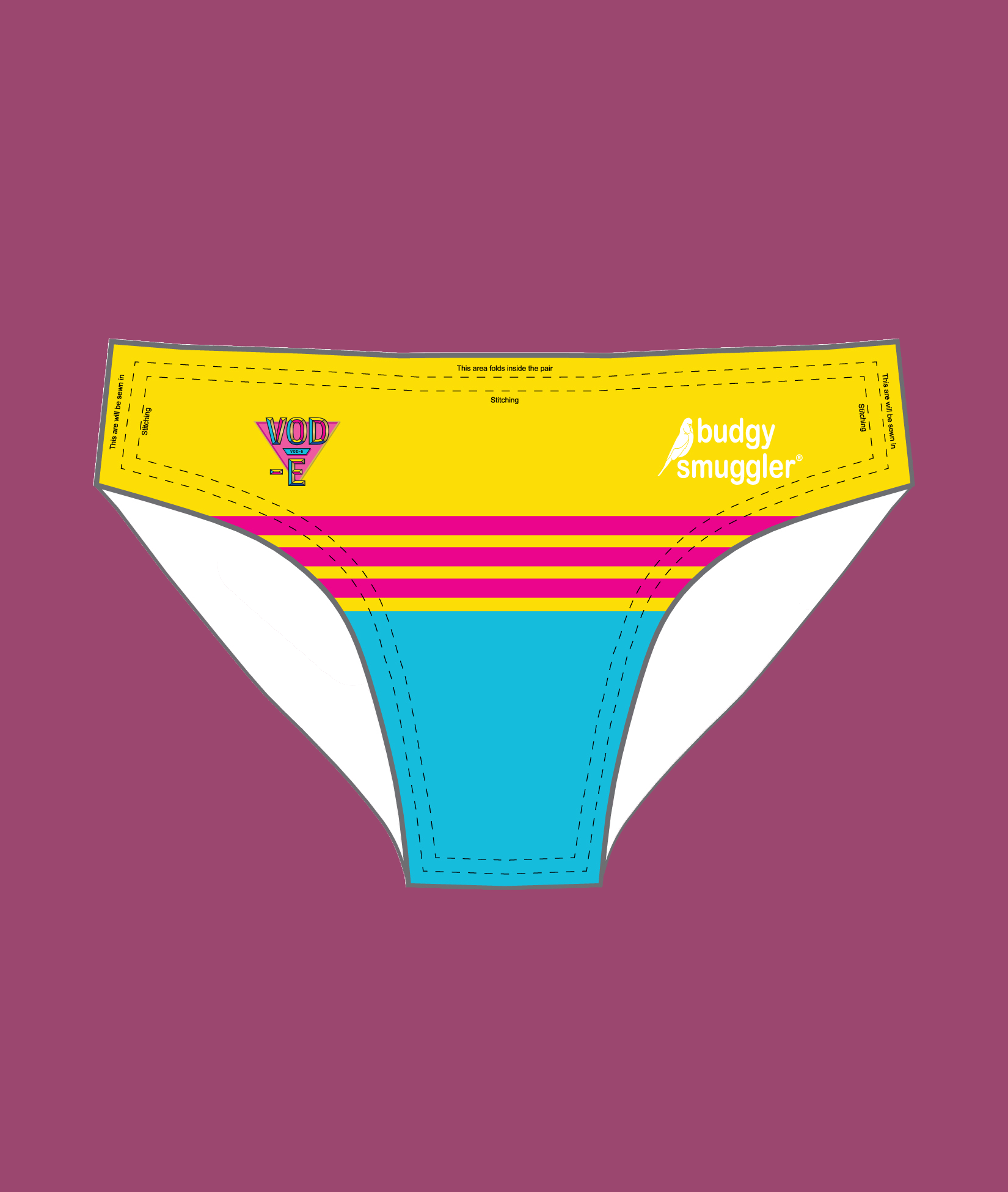 Budgy Smuggler Yellow Striped