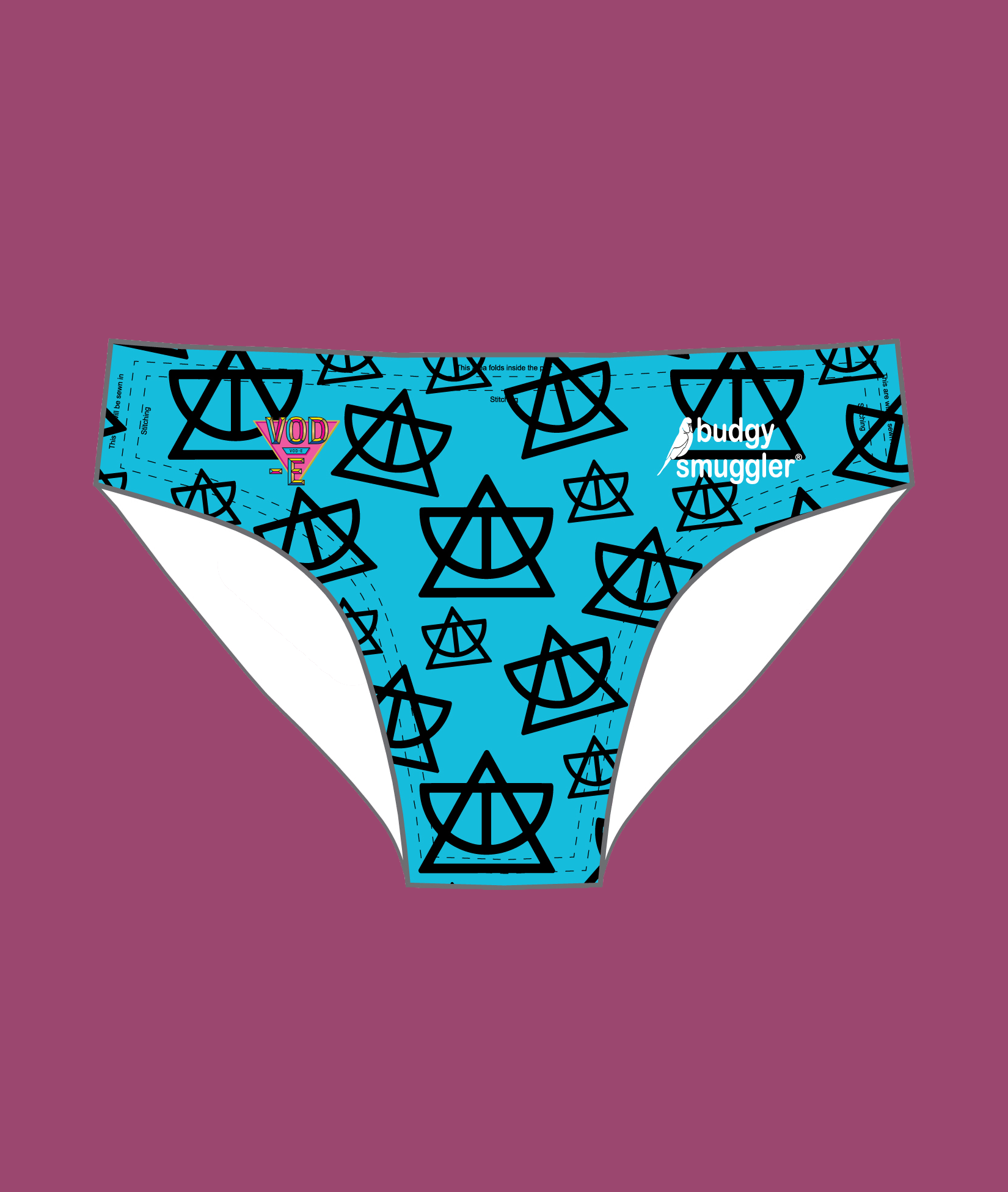 Budgy Smuggler Blue Logos