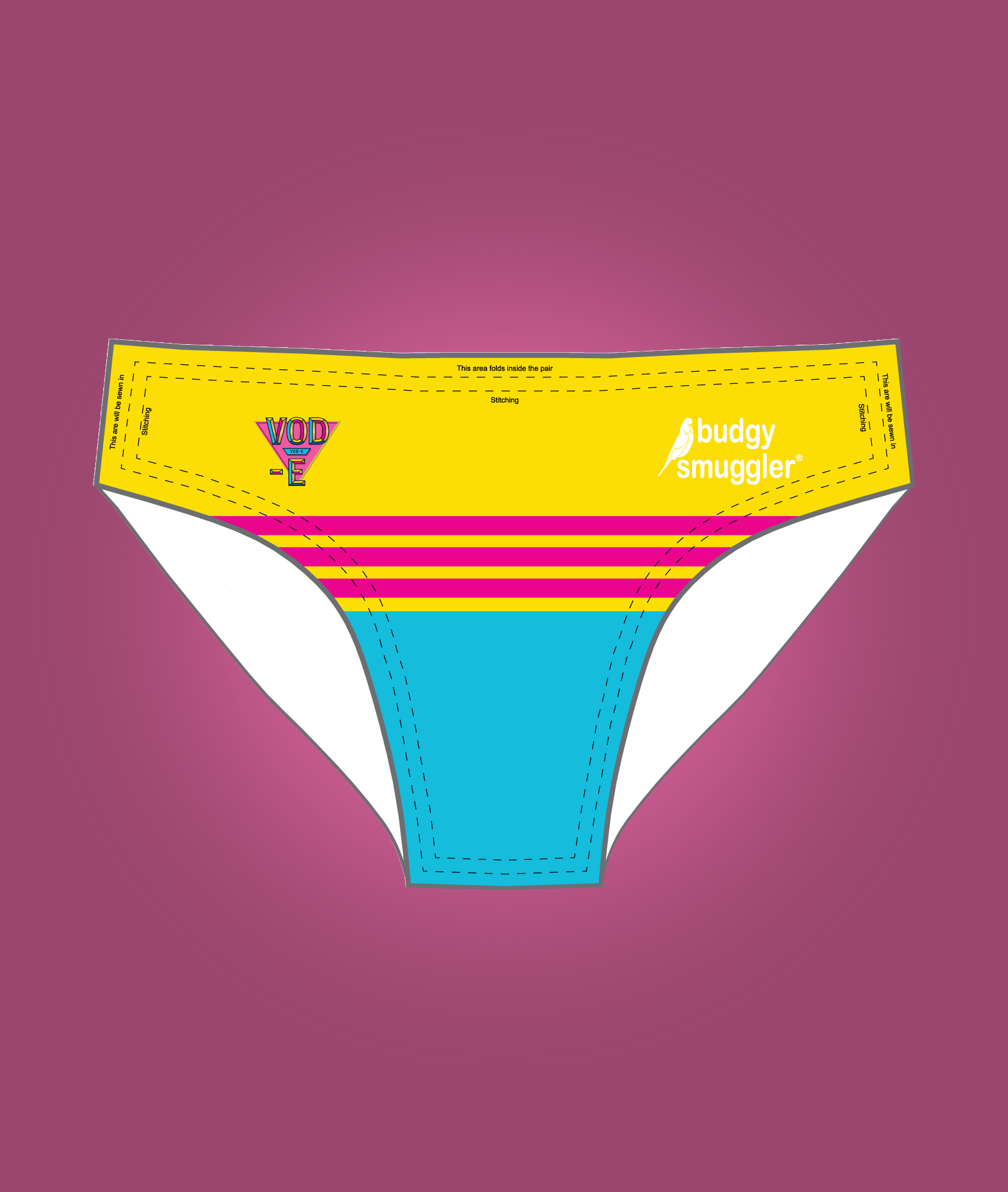 Budgy Smuggler Yellow Striped